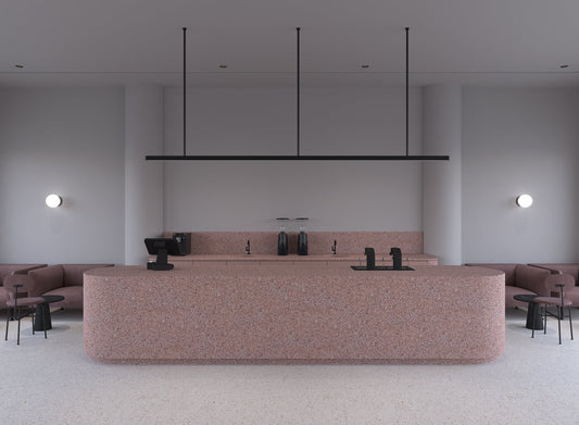 Slope Cafe – Minimalist Interiors with Contemporary Aesthetics