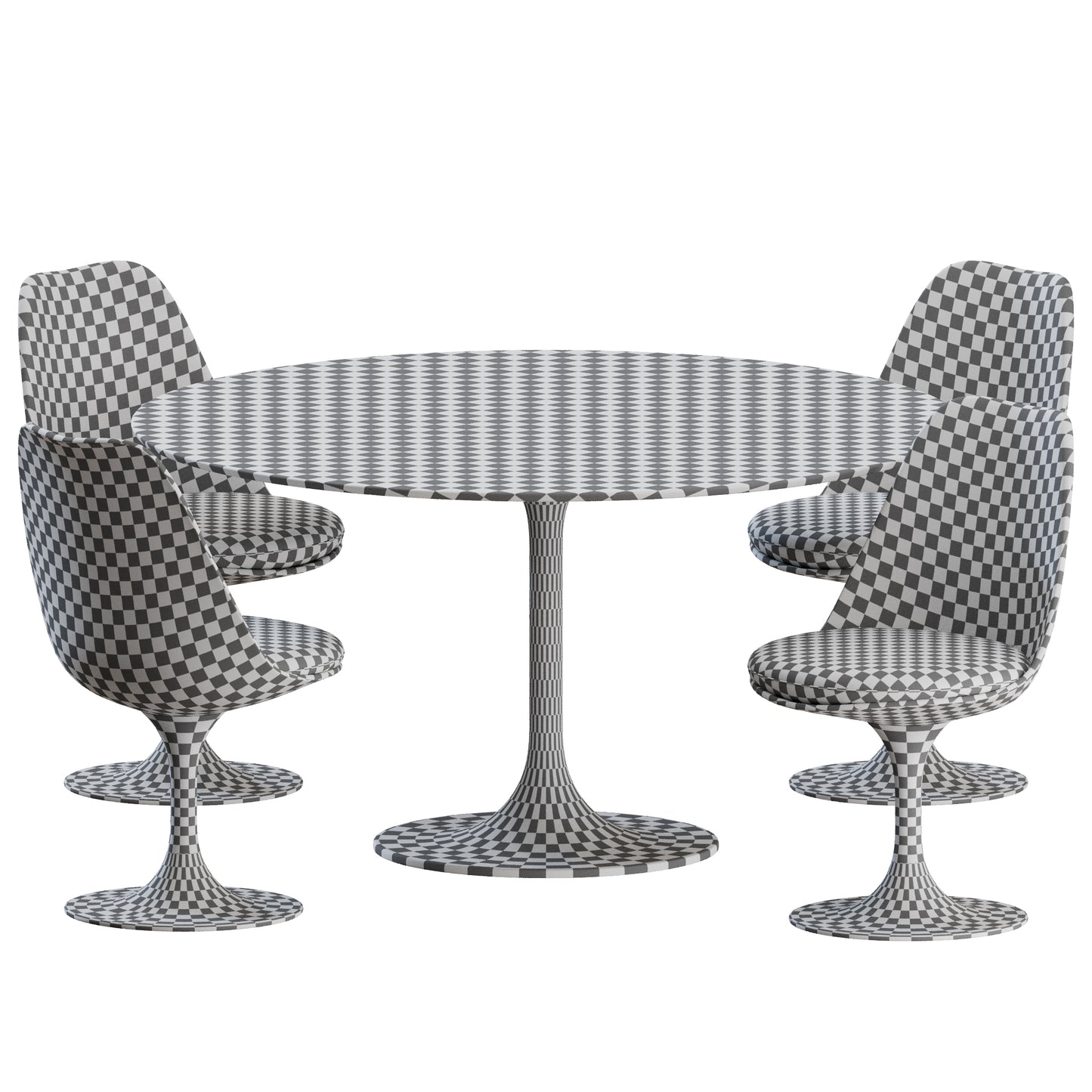 Tulip Dining Set 01 Knoll 3D Model