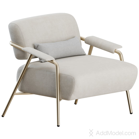 Stay Lounge Armchair By Potocco 3D Model