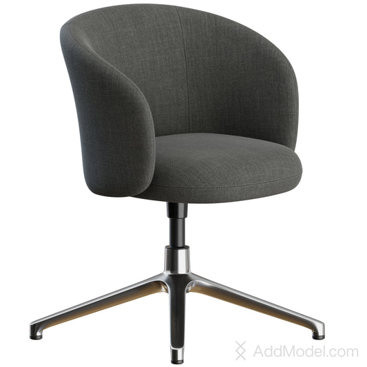 Mikado Office Chair 4 Legs By Vitra 3D Model