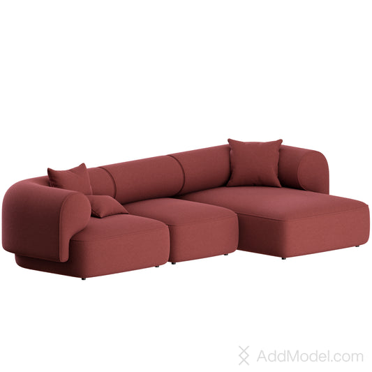 Melody Sofa L Shape By Natuzzi 3D Model
