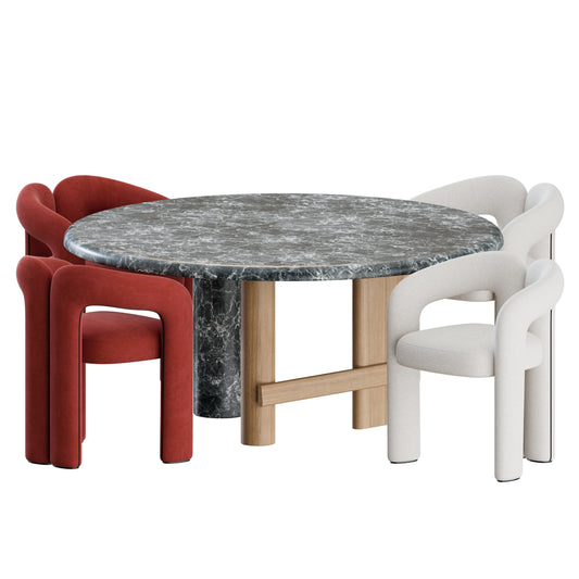 Dining Set 01 By Cassina 3D Model