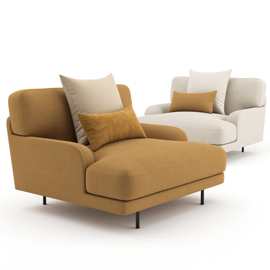 Flaneur Lounge Chair By Gubi 3D Model