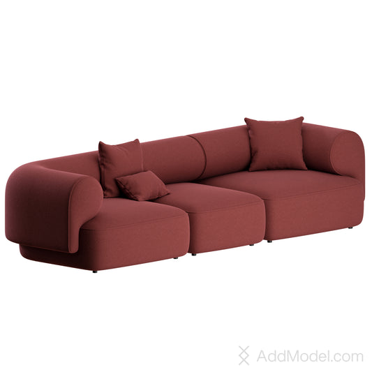 Melody Sofa Straight By Natuzzi 3D Model