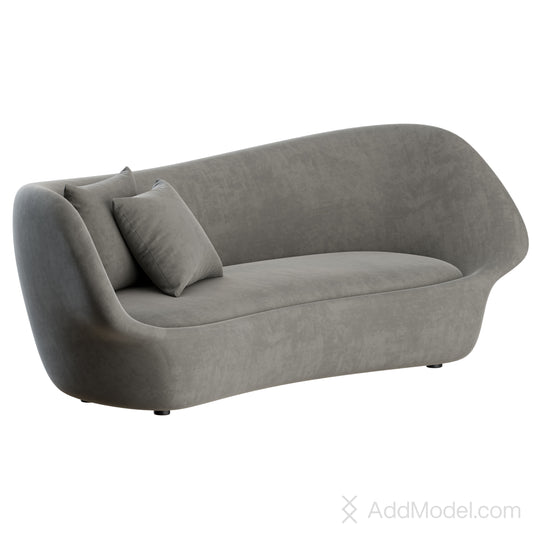 Splash Curved Sofa By Natuzzi 3D Model