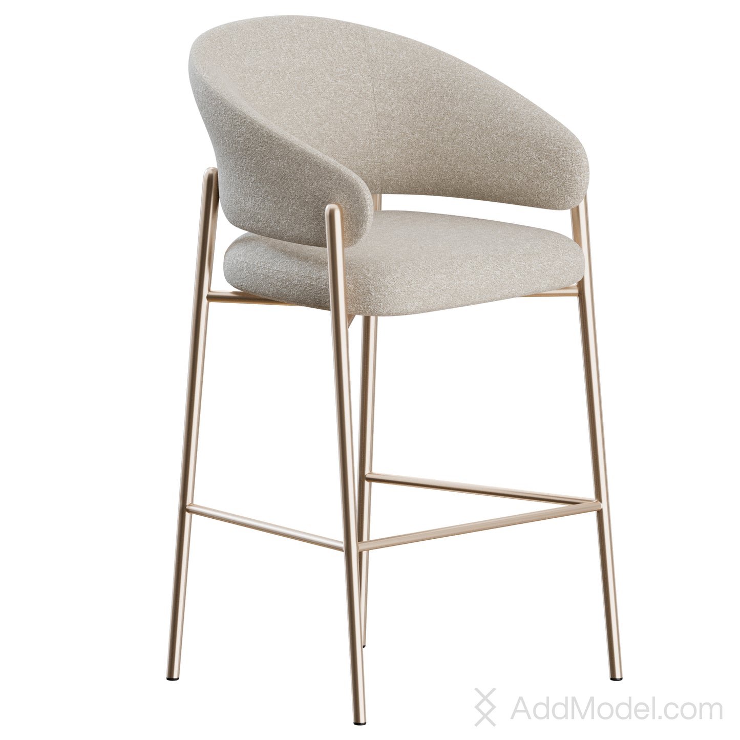 Linda Stool By Marelli 3D Model
