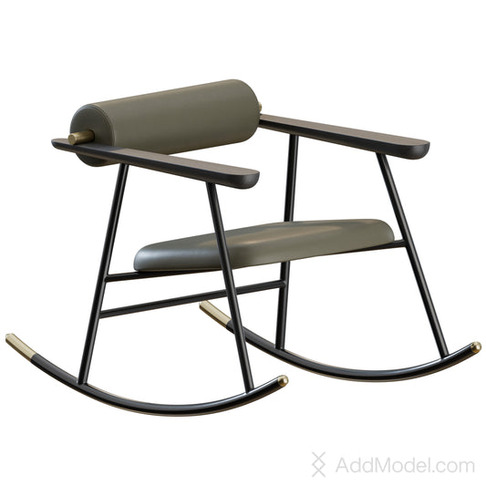 Loulou Rock Chair By Gallotti&Radice 3D Model