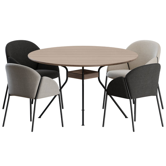 Dining Set Artifort 3D Model