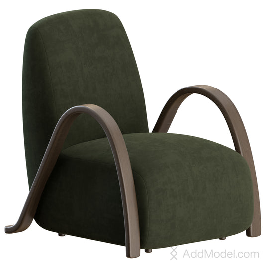 Buur Lounge Chair By Ferm Living 3D Model