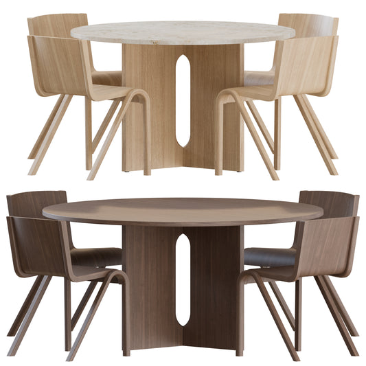 Ready Dining Set By Audo 3D Model