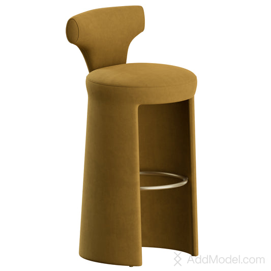 Inga Stool By Baxter 3D Model