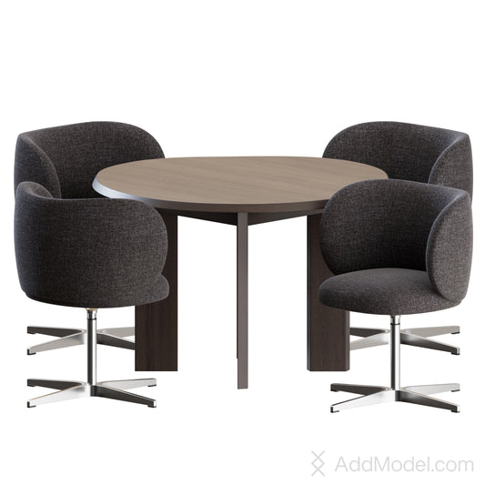 Rico Dining Set By Ferm Living 3D Model