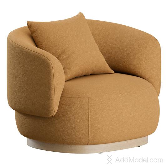 A-S02 Armchair By Karimoku Case 3D Model