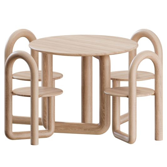 Mono Dining Set By Objects & Ideas 3D Model
