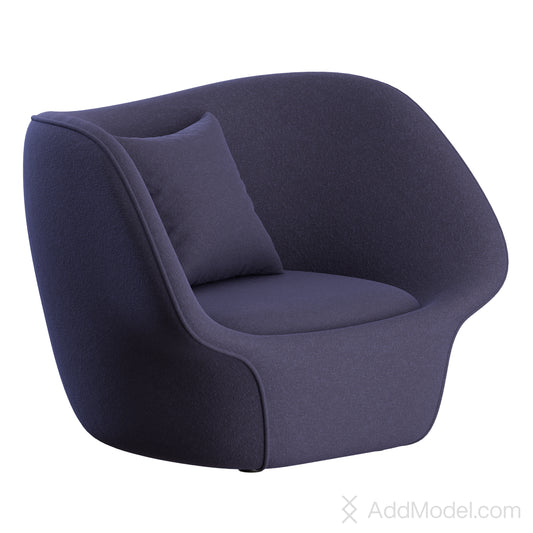 Splash Lounge Armchair By Natuzzi 3D Model