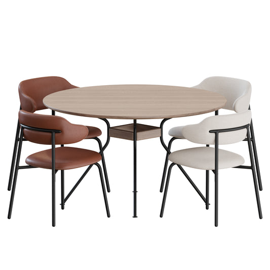 Aloa Dining Set 02 Artifort 3D Model