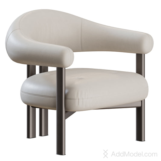 Greta Armchair By Cattelan Italia 3D Model