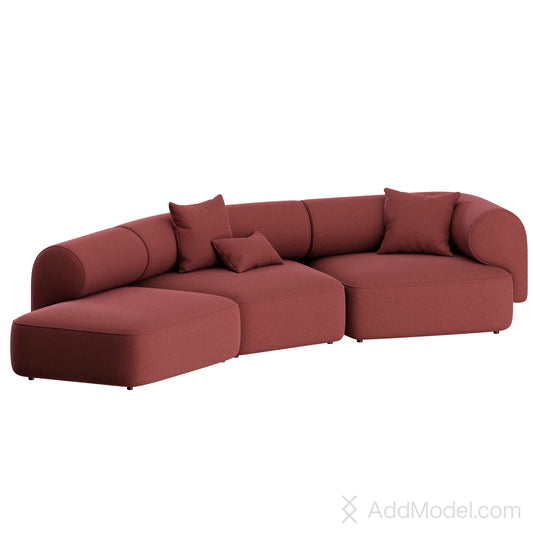 Melody Corner Sofa By Natuzzi 3D Model