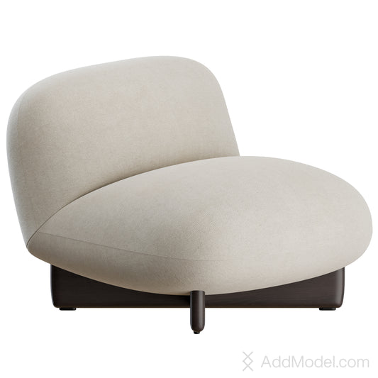 Hasu Armchair By Lema 3D Model
