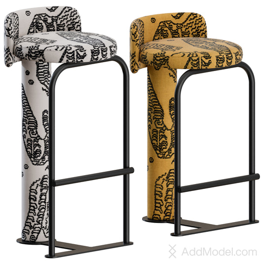 Fox Barstool and Counter By Woo Furniture 3D Model