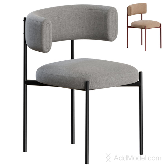 Amelie Chairs By MIDJ 3D Model