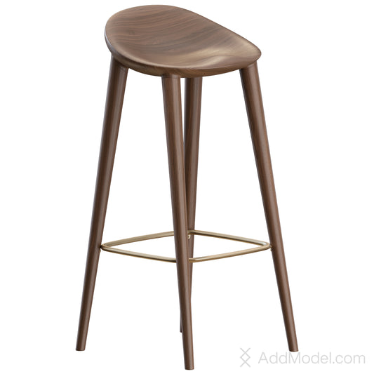 Miyazaki Bar Stool By Miyazaki Chair Factory 3D Model