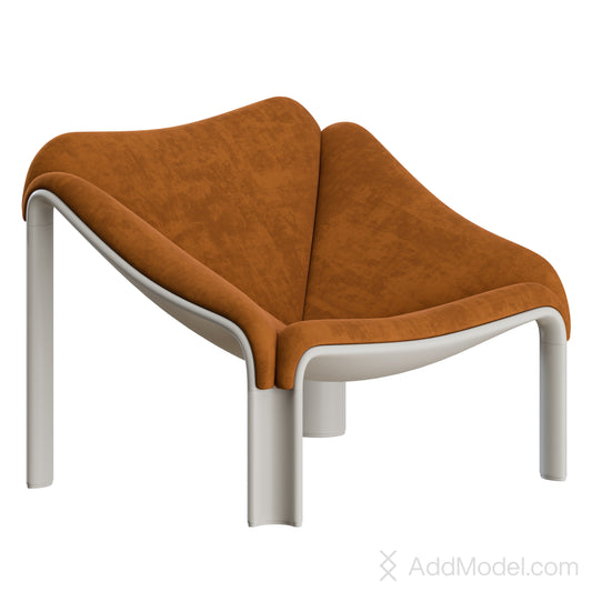 F300 Lounge Chair Pierre Paulin By Gubi 3D Model
