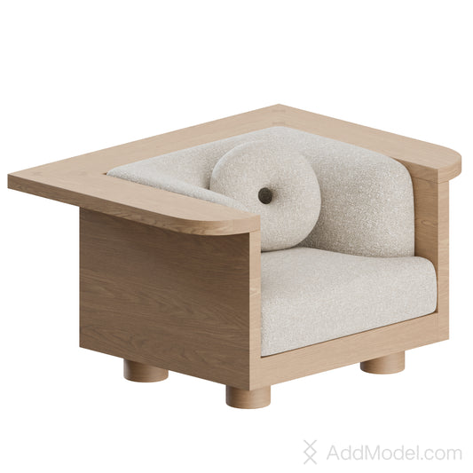 Nativ Armchair By Emmanuelle Simon 3D Model