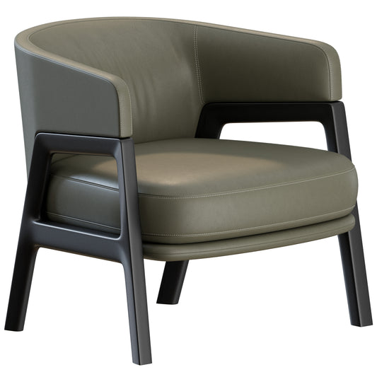 Duo Lounge Armchair Poltrona Frau 3D Model