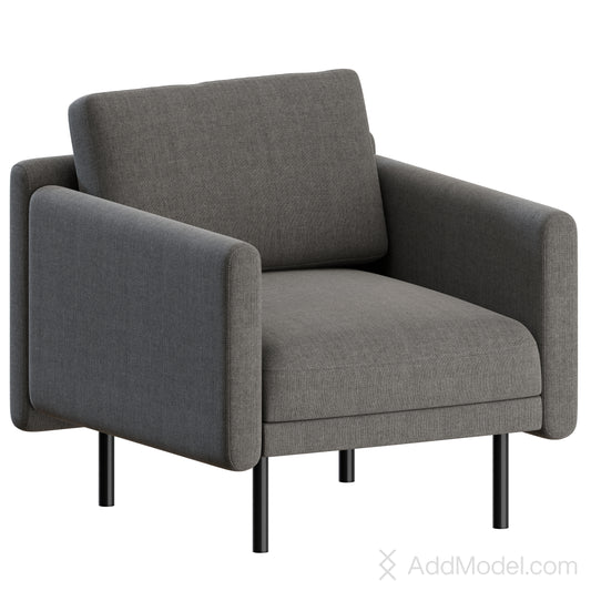 Rar Lounge Armchair By Normann Copenhagen 3D Model