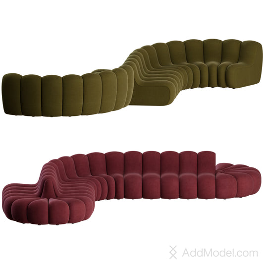 Jagger Modular Sofa Set 03 By Norr11 3D Model