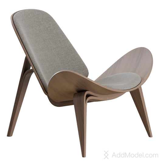 CH07 Shell Chair By Carl Hansen 3D Model