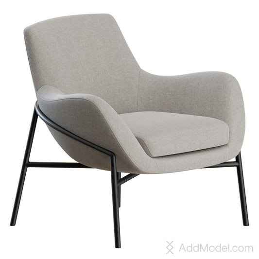 Brera Low Armchair By Marelli 3D Model