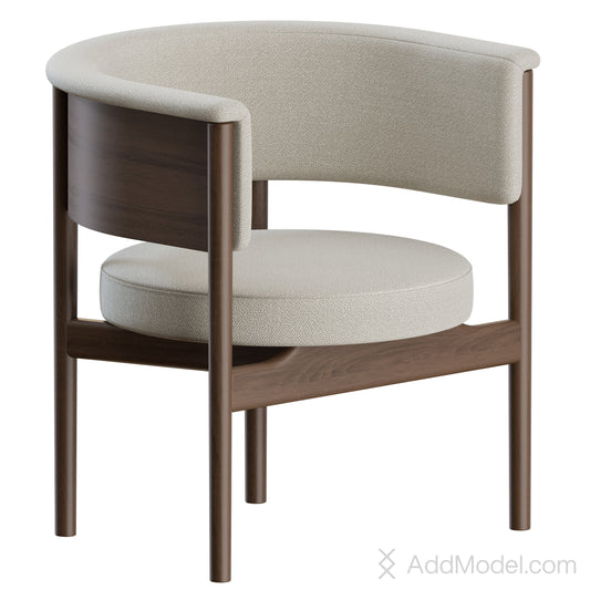 N-CC01 Armchair By Karimoku Casestudy 3D Model