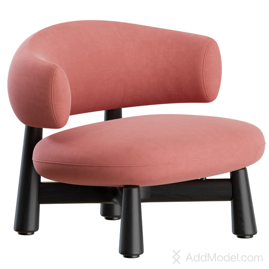 Olaf Armchair By Baxter 3D Model