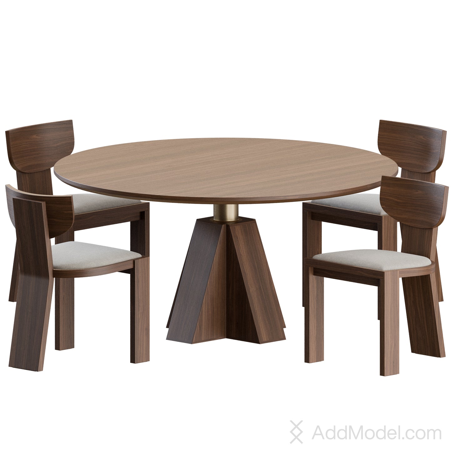 Vega B Dining Set By De La Espada 3D Model