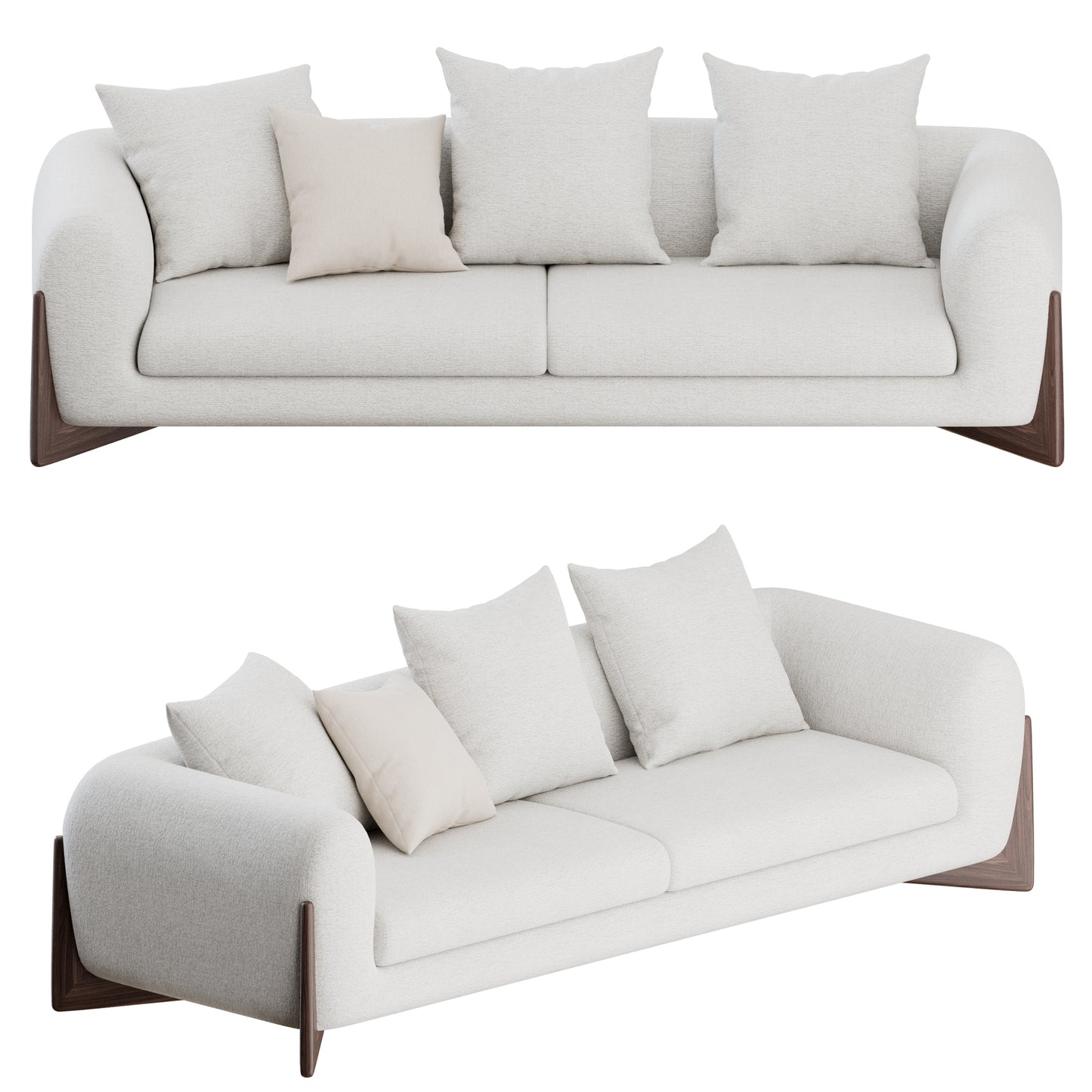 Softbay Sofa By Porada 3D Model