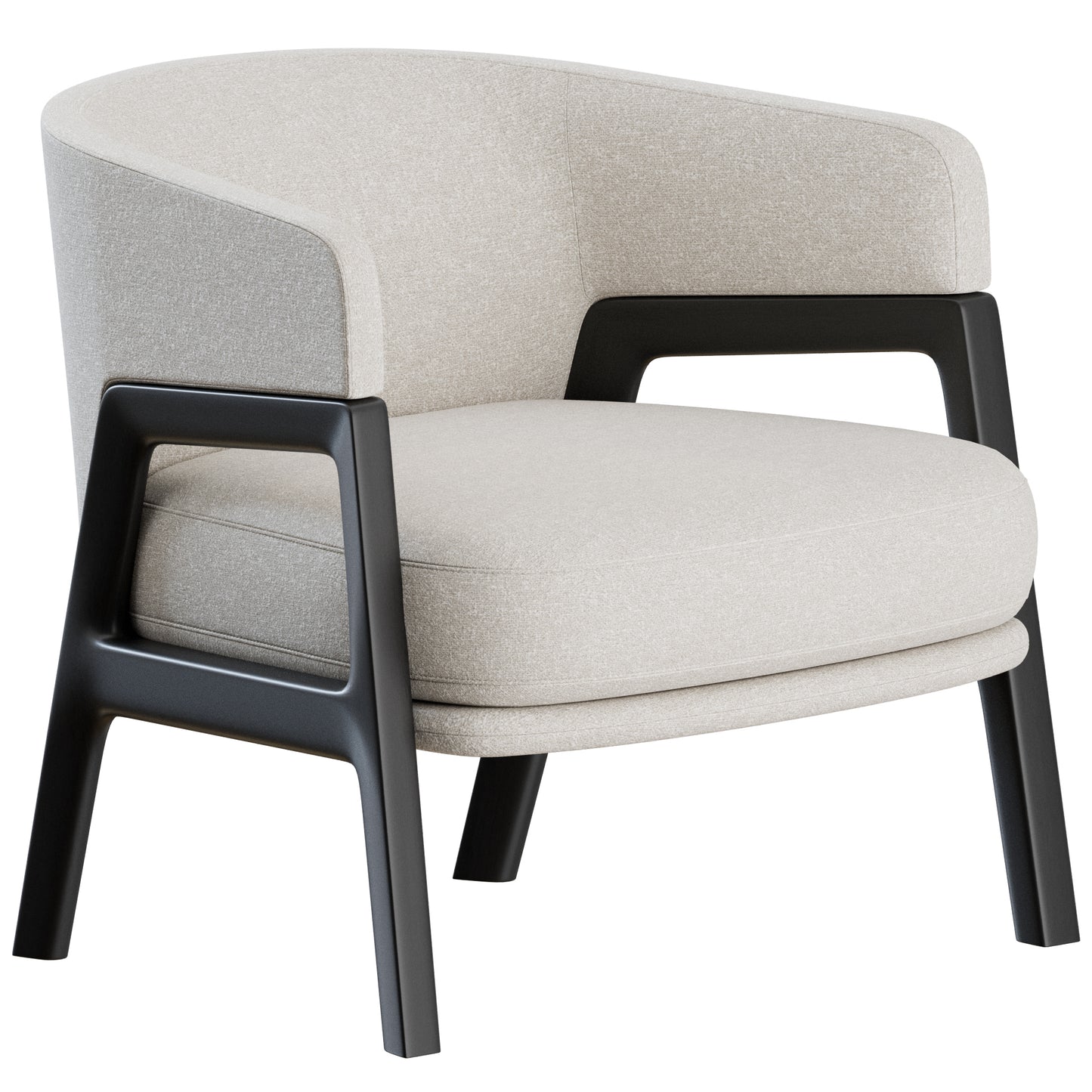 Duo Lounge Armchair Poltrona Frau 3D Model