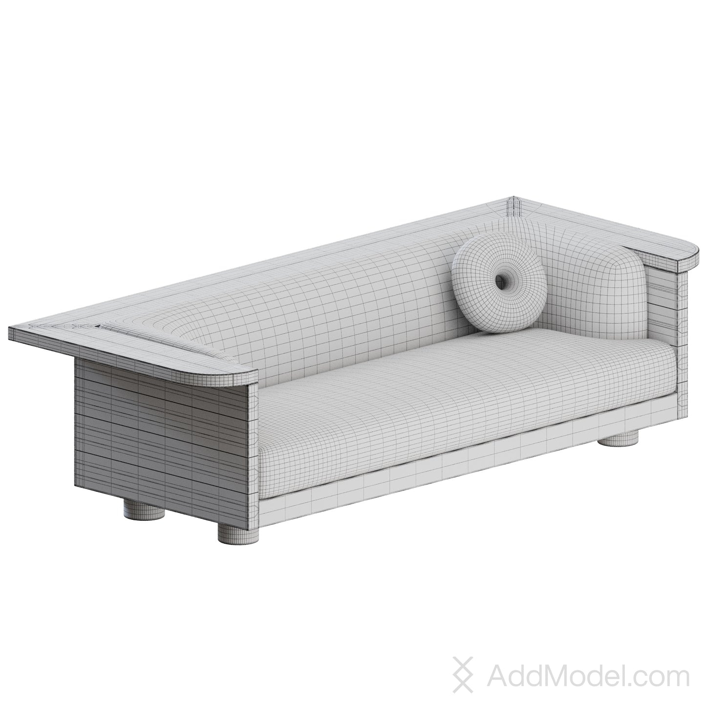 Nativ Sofa By Emmanuelle Simon 3D Model