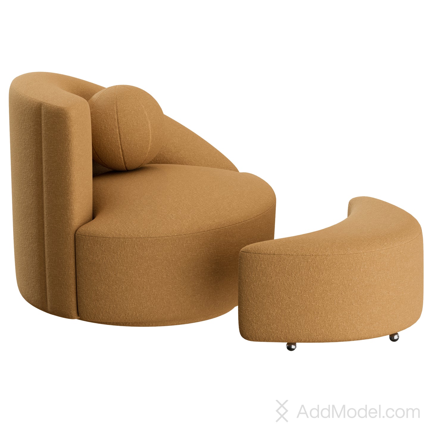 Nautilus Armchair By Vladimir Kagan 3D Model