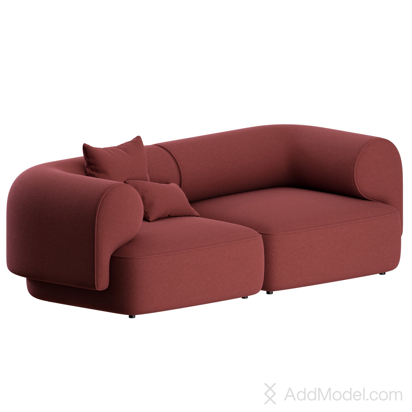 Melody Sofa Straight By Natuzzi 3D Model