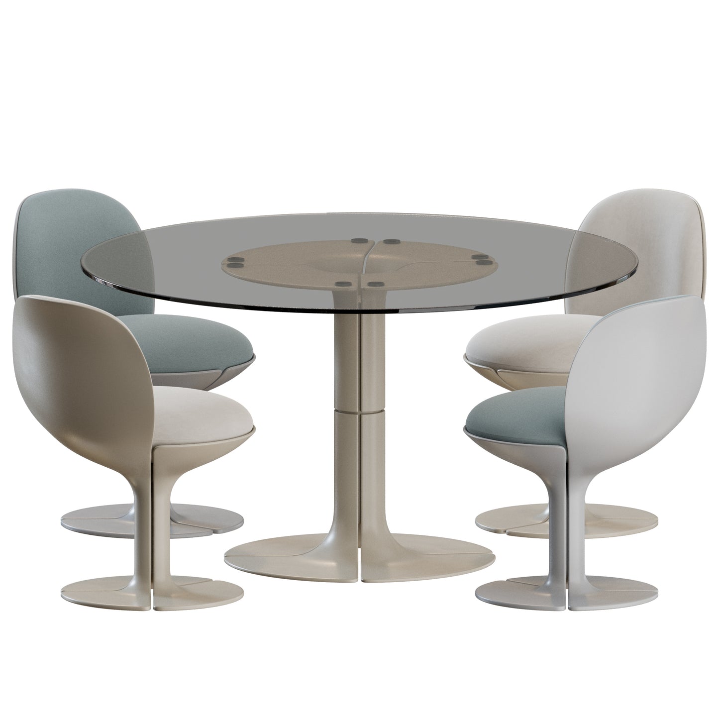 Elysee Dining Set Pierre Paulin 3D Model