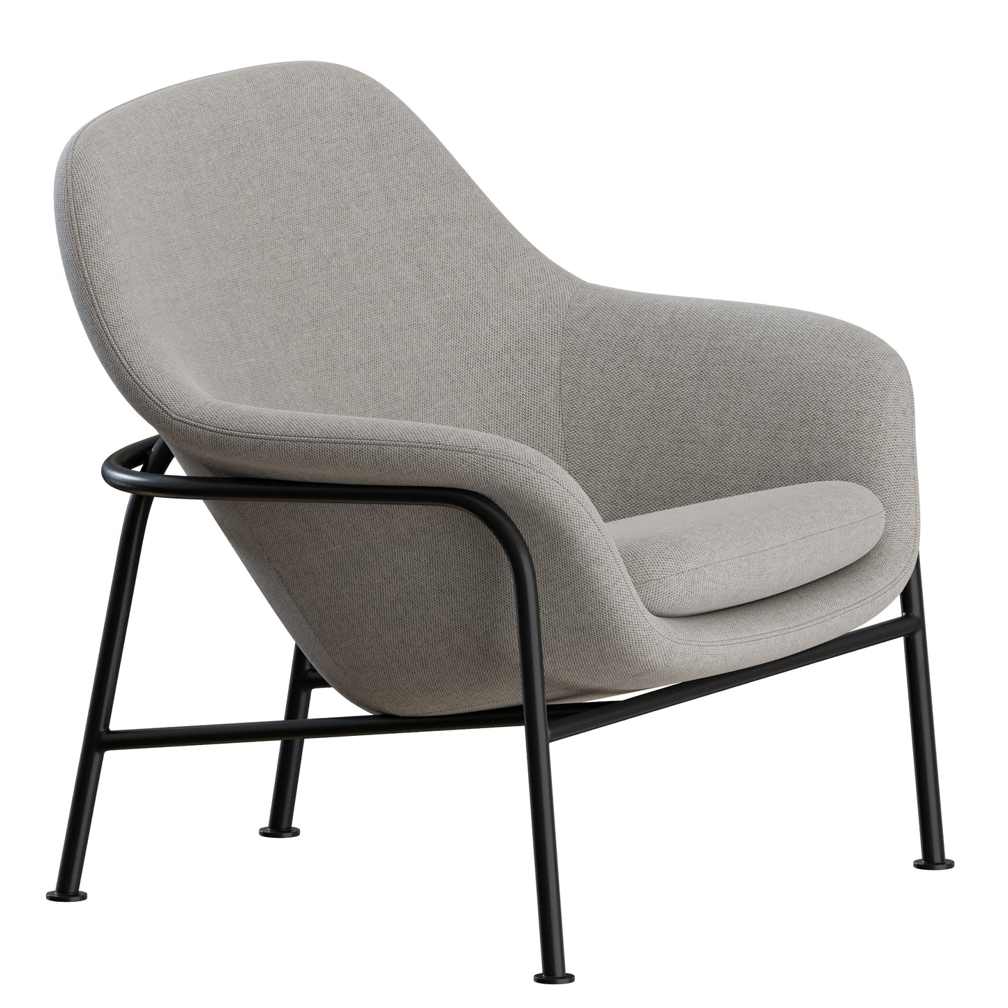 Drape Lounge Chair Metal Normann Copenhagen 3D Model