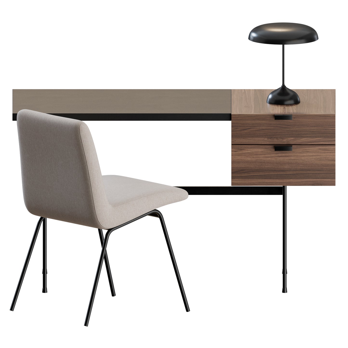 Mid Century Office Set By Ligne Roset 3D Model