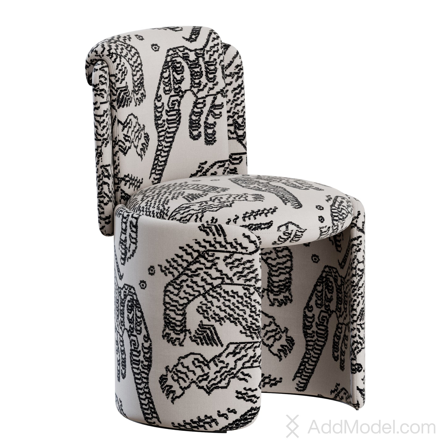 Hug Dining Chair By HC28 3D Model