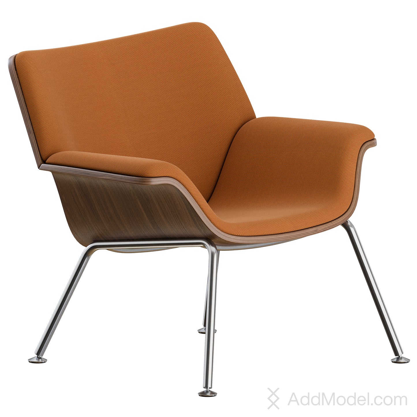 Swoop Plywood Lounge Chair By Herman Miller 3D Model