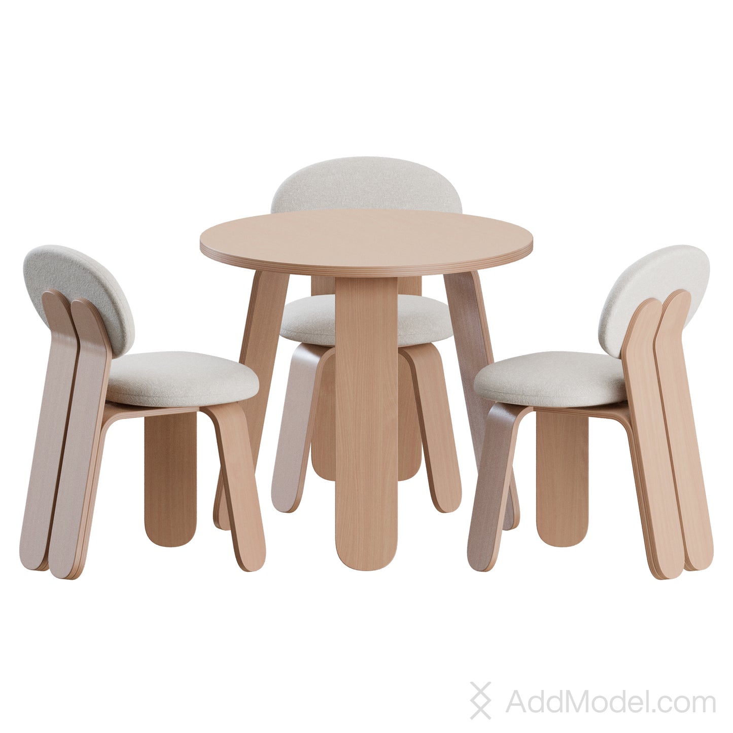 Heilan Silla Dining Set By Casual Solutions 3D Model