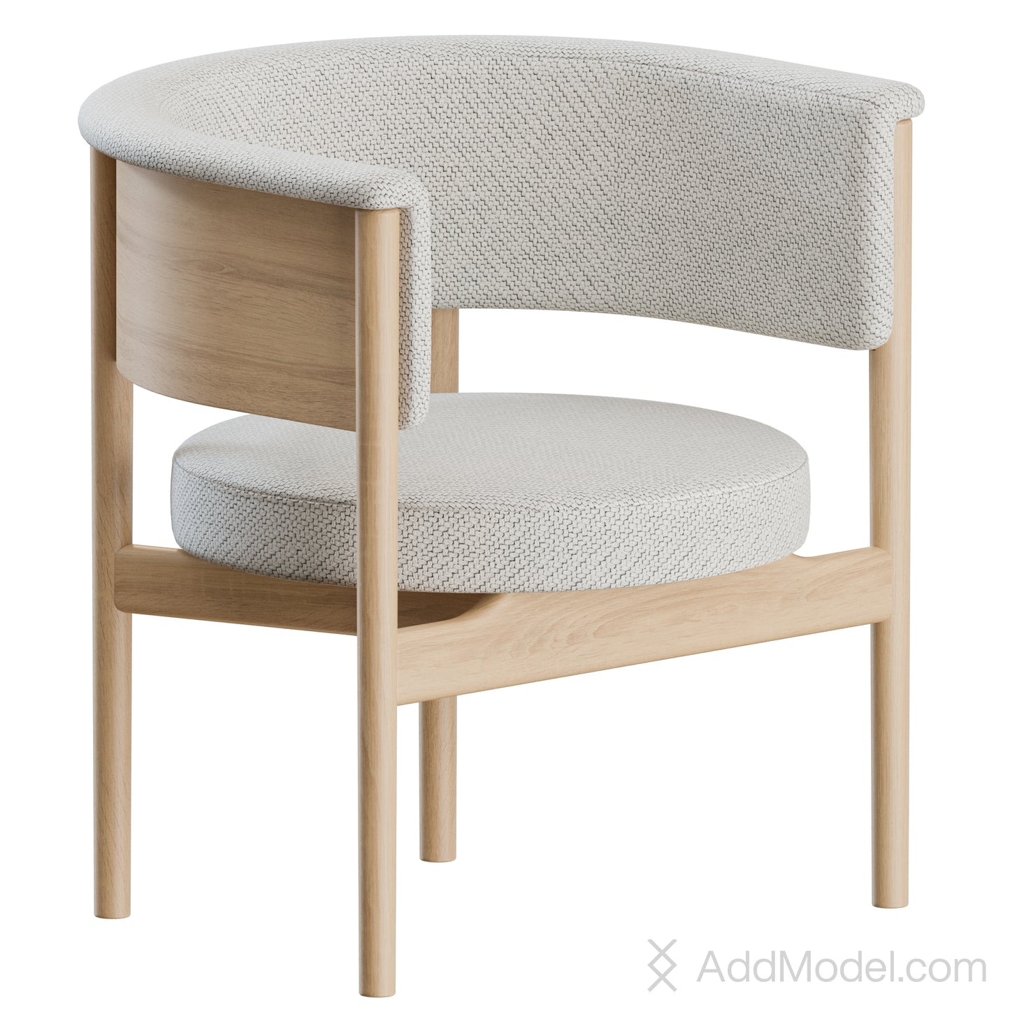 N-CC01 Armchair By Karimoku Casestudy 3D Model