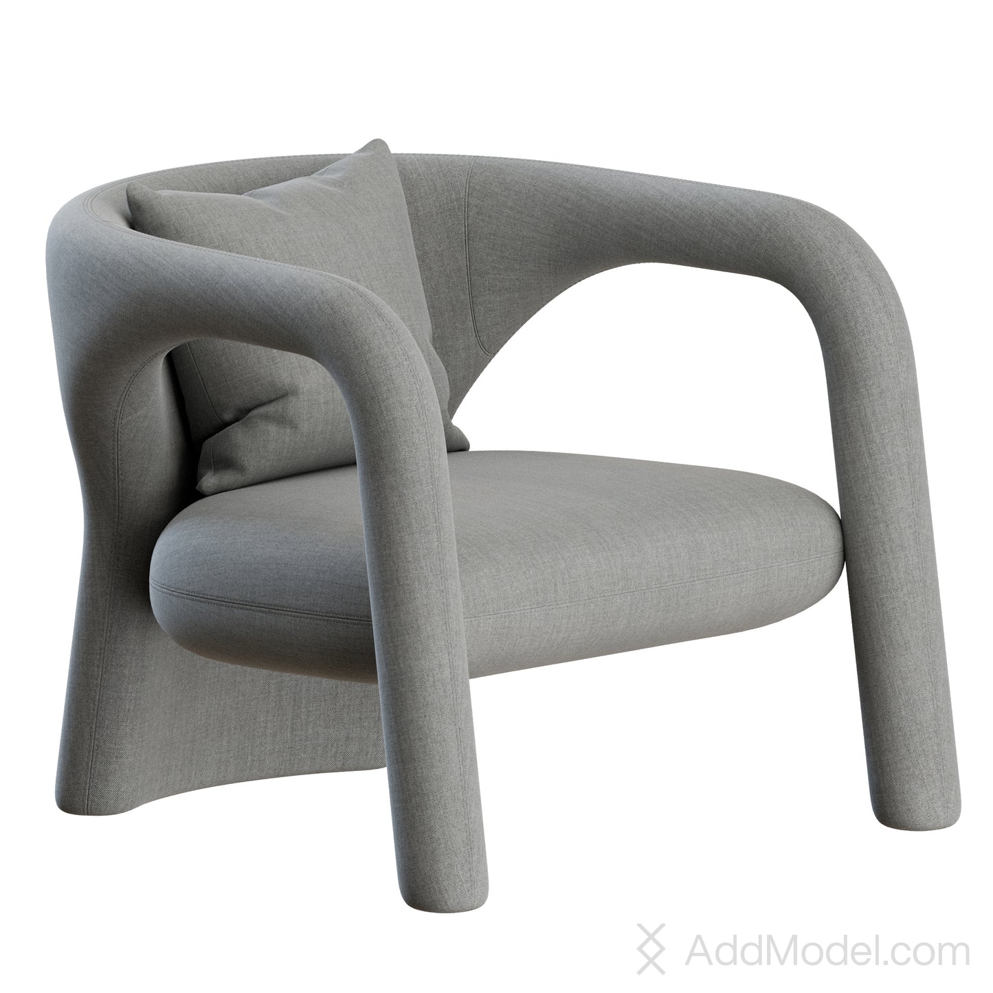 Aimee Lounge Armchair By Baxter 3D Model