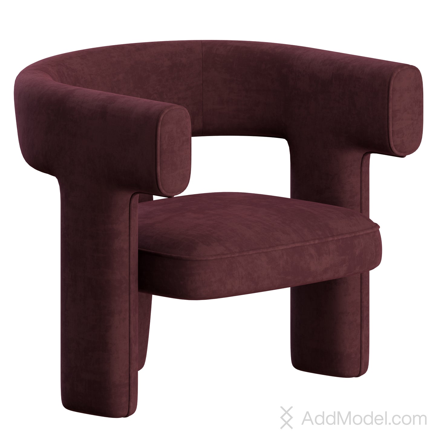 Litho Dining Armchair By Pierre Frey 3D Model